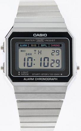 Casio Mens Silver vintage digital watch
