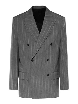 Bottega Veneta Lightweight Wool Pinstripe Jacket