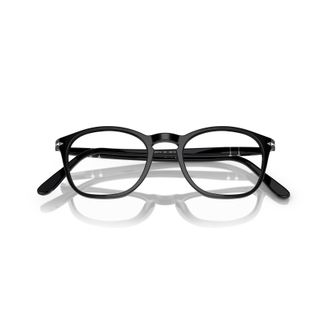 Persol 0po3007v Rounded Square Frame Eyeglasses with Polished Finish