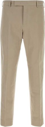 Pantaloni Torino Beige Flat Front Trousers