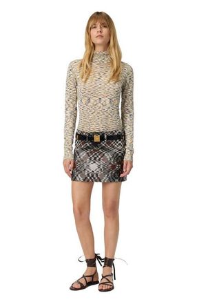 Missoni High-neck Sweater In Flame Smooth Knit in Yellow at Nordstrom, Size 42 It