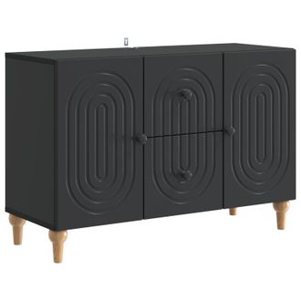 vidaXL Mueble De Tv Negro 89 X 34,5 X 60 Cm Madera De Ingenier&iacute;a Vidaxl