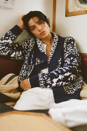 Pilcro Cotton Wool Blend Cardigan