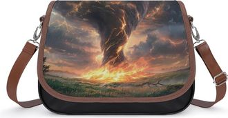 Generic Powerful Tornado Small Womens Crossbody Bags Shoulder Handbag with Adjustable Strap for Travel