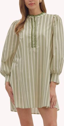 Entro Mimi Mini Dress In Green