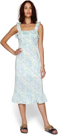 Heartloom Heartloom Grant Dress Sea Glass Floral Smocked Ruffle Cottage JDM1190