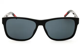 HUGO BOSS HG1260S Rectangular Acetate Sunglasses - Black
