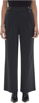Lola Casademunt Lange Technische Broek Lf 2614018 - Dames - Wijde Broeken - Zwart - XS - Broeken