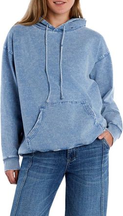 Wash Lab Denim Denim Hoodie in Knit Blue at Nordstrom, Size X-Small