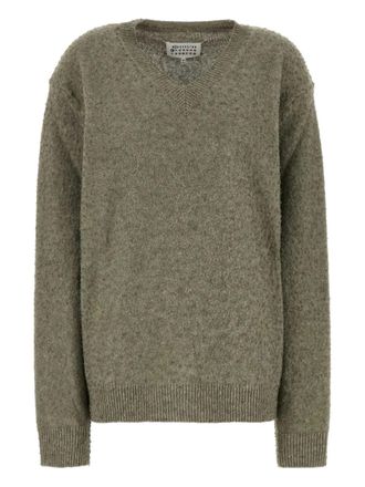 Maison Margiela V-neck sweater - Green