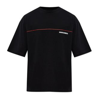 Dsquared2 T-Shirts, male, Black, Size: 2XL Logo T-Shirt