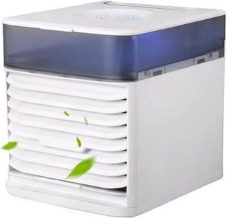 No Brand Enfriador De Aire De Escritorio, Mini Enfriador Port&aacute;til, Ventilador De Aire Acondicionado, 3 Velocidades De Ventilador Ajustables, Adecuado Para El H
