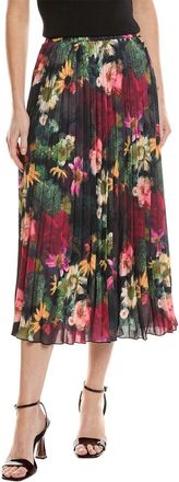 T Tahari Print Midi Skirt