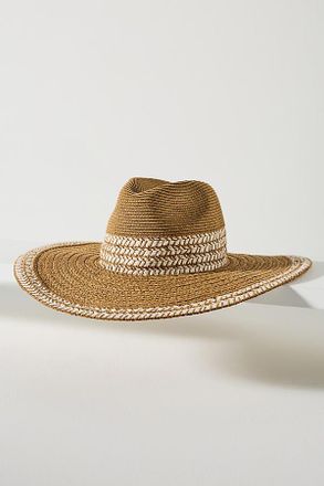 San Diego Hat Company Straw Chevron Fedora