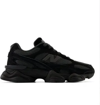 New Balance Unisex 9060R en Negro/Gris, Gamuza/Malla, Talla 38.5