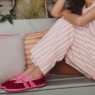 Flabelus Claire fluwelen ballerinas