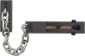 ABUS Cadena De Puerta Sk66 L.165mm Din L/r Marr&oacute;n Con Seguro Para Ni&ntilde;os