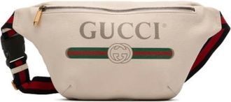 Gucci Pre-owned Belt Bags, female, White, Size: ONE SIZE Pre-owned Leather Belt Bag