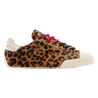 Converse Schoenen, Dames, Bruin, 38 1/2 EU, Katoen, Chuck Taylor Lo Leopard Pony Hair