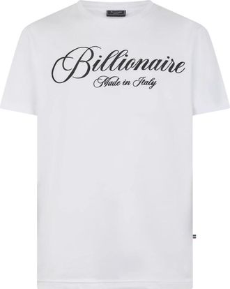 Billionaire Boys Club Rondhals T-Shirt Signature - Heren - T-shirts - Wit - L - Katoen - Tops