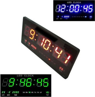 Trade Shop Trade Shop - Pared De Pared De Pared De Pared De Pared Led Azul Rojo Fecha De Temperatura