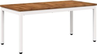 vidaXL Mesa De Centro Natural Y Blanco 50 X 100,5 X 45 Cm Vidaxl