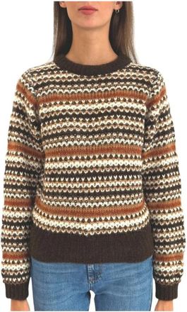 Roy Rogers Rondgebreide trui - Dames - Ronde hals truien - Veelkleurig - XS - Truien & Vesten