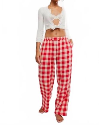 Free People Be Mine Pant In Atlas Red Combo