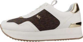Michael Kors Raina Signature Logo Platform Trainer - Dames - Sneakers - Veelkleurig - 39 EU - Polyester - Schoenen