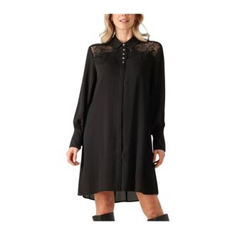 Bruuns Bazaar Dames, Jurken, Zwart, Maat: XS Poliester