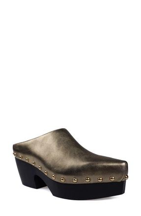 Zigi Soho Richelie Block Heel Mule in Gold at Nordstrom, Size 6