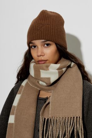 Jacquemus Espiral Wool Beanie, Unisex, Brown