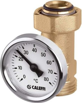 Caleffi Conexi&oacute;n De Soporte De Term&oacute;metro Para Salidas De Colector Caleffi 657050 3/4 M X 3/4 F
