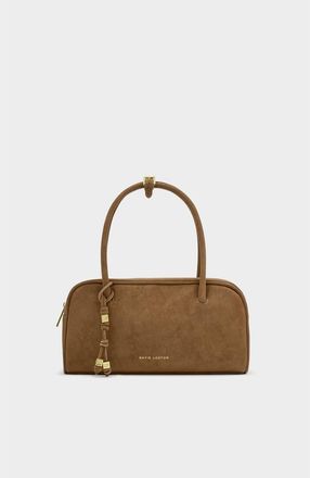 Katie Loxton Hadley Bowling Bag in Caramel Suedette at Nordstrom
