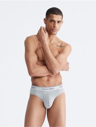 Calvin Klein Mens Calvin Klein Athletic Hip Brief - Grey - XL