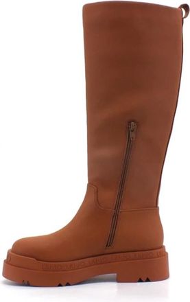 Liu Jo Hoge Laarzen met Plateauzool - Dames - Hoge Laarzen - Bruin - 36 EU - Leer - Schoenen