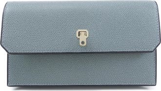 Valextra Leather Long Wallet (Bi-Fold) (Pre-Owned)