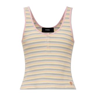 Amiri Sleeveless Tops, female, Multicolor, Size: XS MA Striped Tank