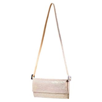 Benedetta Bruzziches Vittissima La Grande Bag - Dames - Schoudertassen - Geel - ONE Size - Satijn - Tassen