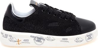 Premiata Belle Sneaker - Dames - Sneakers - Zwart - 40 EU - Leer - Schoenen
