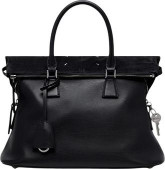 Maison Margiela Bolso Tote Mediano 5AC Soft - Bags - Mujer - Negro - ONE SIZE