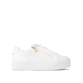 Carvela Womens Statement Zip Sneakers - White - Size UK 6