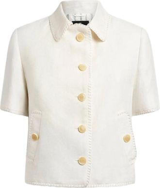Etro Pegaso-buttons Short-sleeve Cropped Jacket