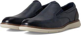 Nunn Bush Chase Moccasin Toe Slip-On Lightweight Contemporary Loafer Mens Shoes Navy : 9.5 W (EE)
