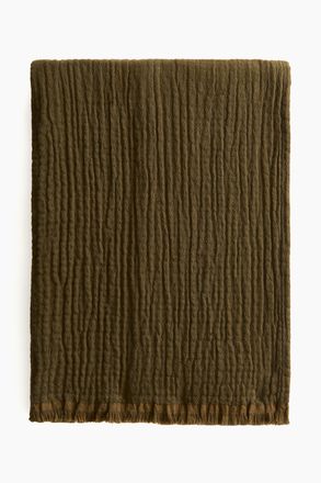 H&M Plaid aus Baumwollmusselin - Green