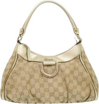 Gucci Pre-owned Vintage Schoudertas - Dames - Vintage Schoudertas - Beige - ONE Size - Vintage