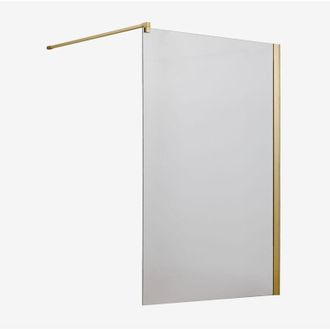 Sklum Mampara doccia fissa con vetro temperato 8 mm e alluminio Bristol SKLUM