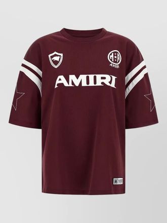 Amiri cotton logo print short sleeve t-shirt