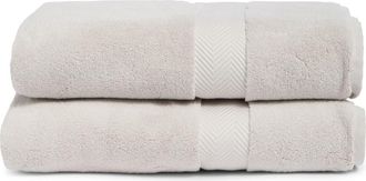 Nordstrom Organic Hydrocotton Set of 2 Bath Sheets in Grey Vapor at Nordstrom