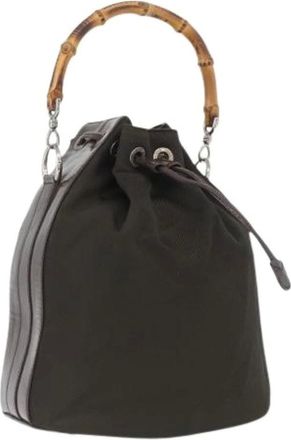Gucci Pre-owned Bucket Bags, female, Green, Size: ONE SIZE Pre-owned Vintage Bucket Bag